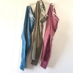 Gymshark Medium LOT OF 3 full length flex leggings